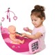 Set cadita si accesorii pentru papusi Smoby