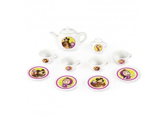 Set de servit ceaiul din portelan Smoby Masha and The Bear