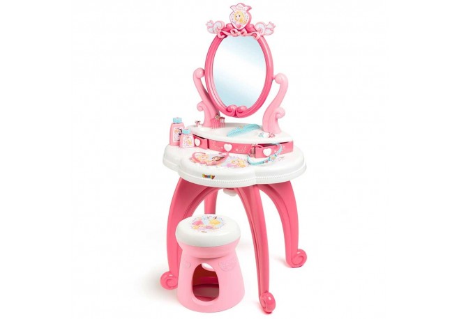 Jucarie Smoby Masuta de machiaj Disney Princess 2 in 1 cu accesorii