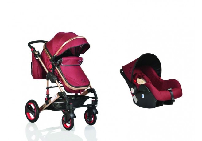 Carucior Copii 3 In 1 Moni Gala Bordo