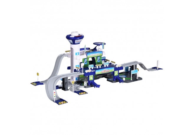 Pista de masini Majorette Creatix Aeroport cu 5 vehicule