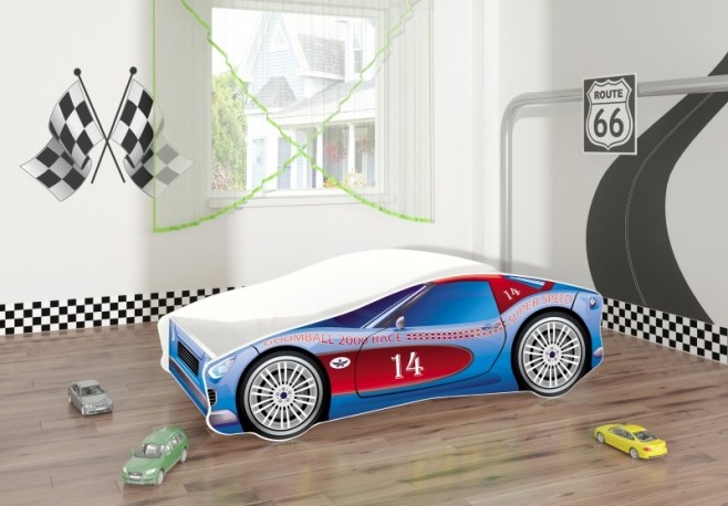 Pat Tineret MyKids Race Car 02 Blue-140x70