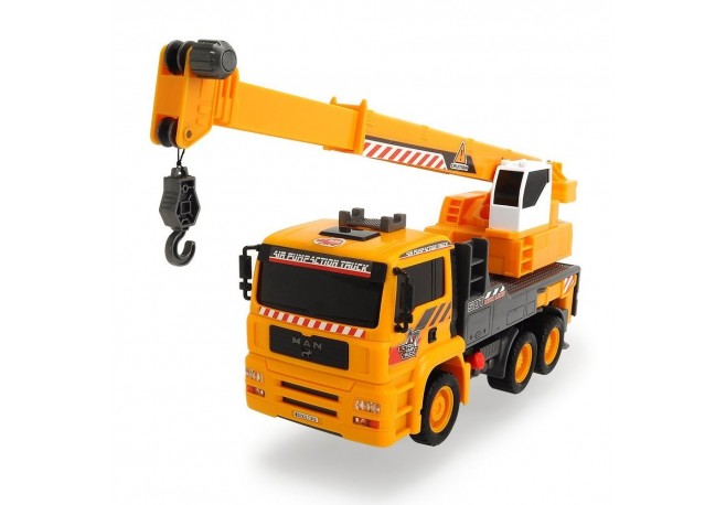 Camion Dickie Toys MAN Air Pump Mobile Crane cu macara