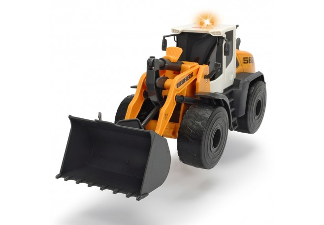 Excavator Dickie Toys Liebherr L566 Xpower cu sunete si lumini