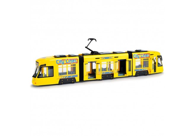 Tramvai Dickie Toys City Liner galben
