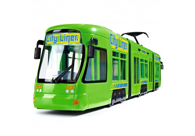 Tramvai Dickie Toys City Liner verde