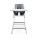 Scaun de masa 4moms White-Grey+Set Farfurii si tacamuri Cadou