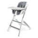 Scaun de masa 4moms White-Grey+Set Farfurii si tacamuri Cadou