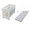 Patut Faktum Mia Alb Giraffe + Saltea Confort 120x60x10