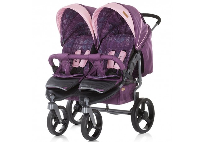 Carucior gemeni Chipolino Twix amethyst