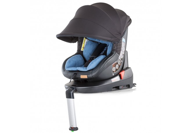 Scaun auto Chipolino Toledo 0-18 kg marine blue cu sistem Isofix si sezut rotativ