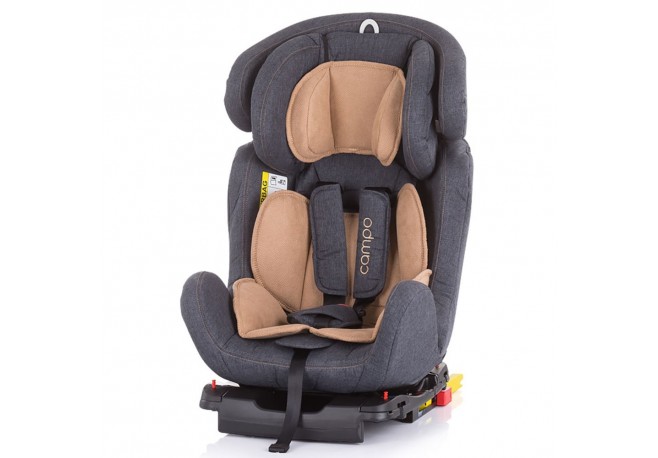 Scaun auto Chipolino Campo 0-36 kg denim frappe cu sistem Isofix