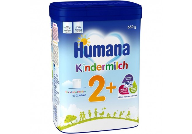 Lapte praf Humana Kindermilch 2+ de la 2 ani 650 g