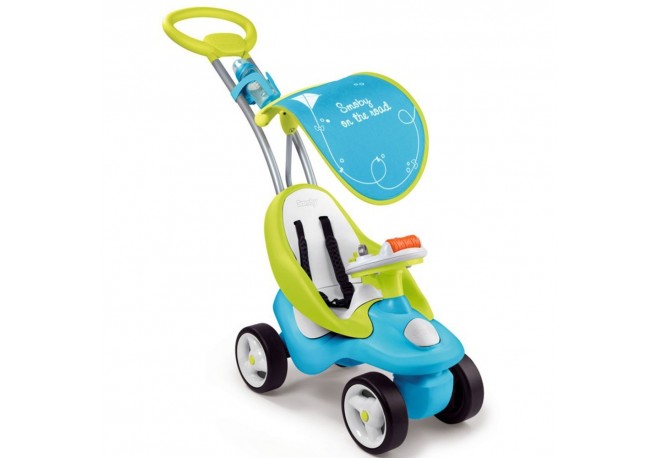 Masinuta de impins Smoby Bubble Go 2 in 1 blue