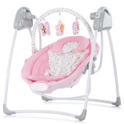 Leagan electric si balansoar Chipolino Paradise pink ribbon