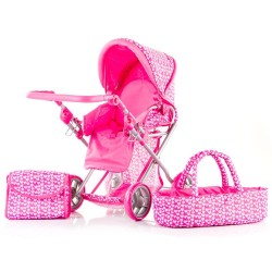 Carucior pentru papusi Chipolino Gabby sweet hearts