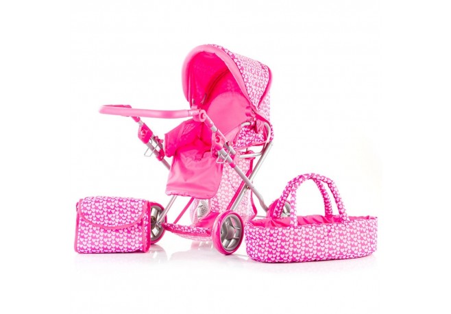Carucior pentru papusi Chipolino Gabby sweet hearts