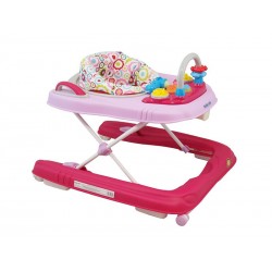 Premergator copii 2 in 1 cu roti din silicon Baby Mix BG-0416 Pink
