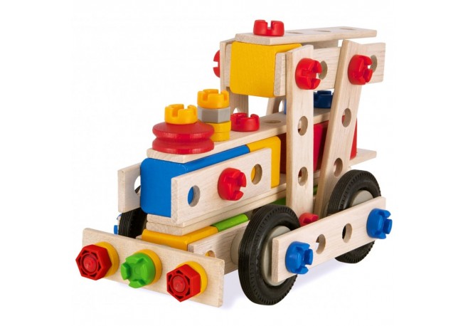 Set constructie din lemn Eichhorn Big Loc 100 piese