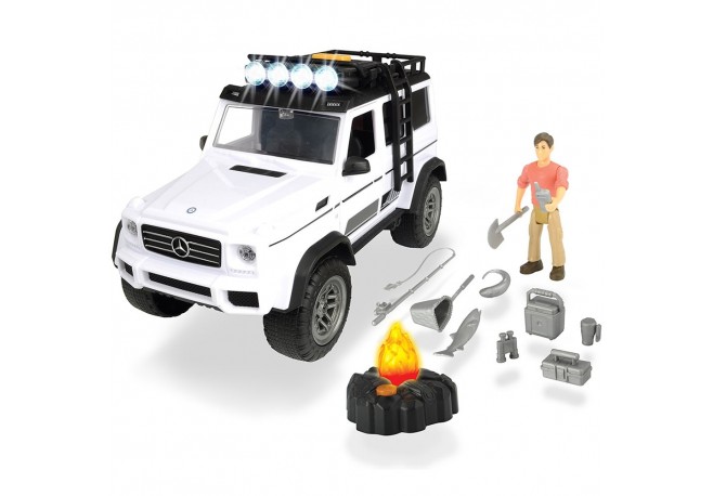 Masina Dickie Toys Playlife Adventure Set cu figurina si accesorii