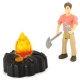 Masina Dickie Toys Playlife Adventure Set cu figurina si accesorii