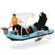 Barca de pescuit Dickie Toys Playlife cu figurina si accesorii