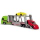 Camion Dickie Toys cu trailer si 2 masini Porsche
