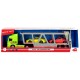 Camion Dickie Toys cu trailer si 2 masini Porsche