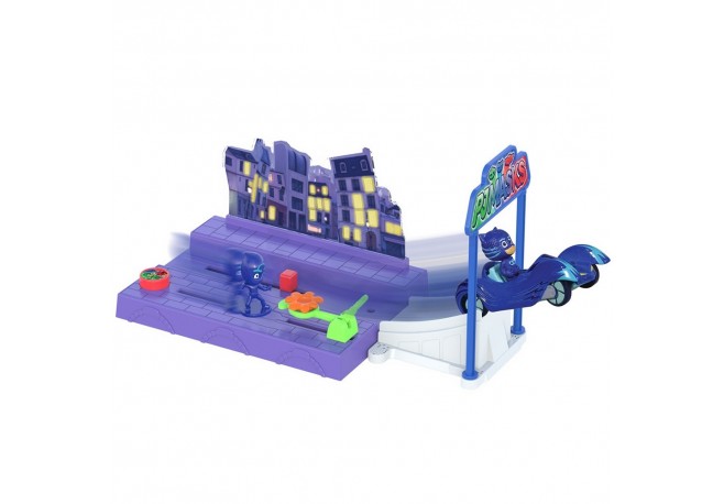 Pista de masini Dickie Toys Eroi in Pijamale Night Mission