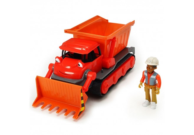 Buldozer Dickie Toys Bob Constructorul Action Team Muck cu 1 figurina Leo