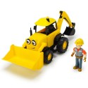 Excavator Dickie Toys Bob Constructorul Action Team Scoop cu 1 figurina Bob