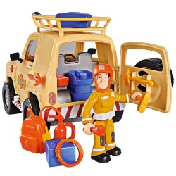 Masina Simba Fireman Sam Tom's 4x4 cu 1 figurina si accesorii