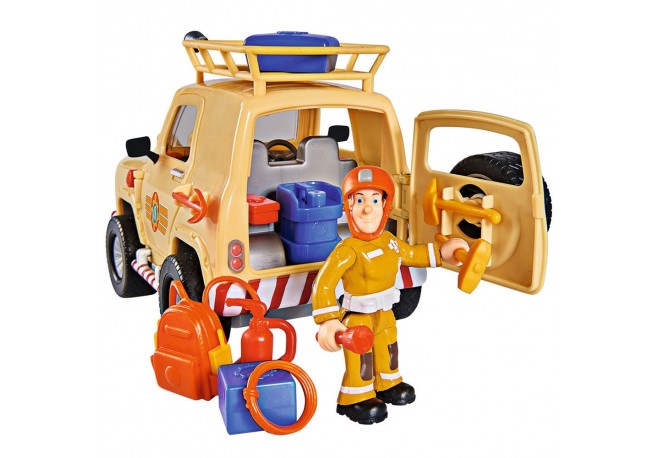 Masina Simba Fireman Sam Tom's 4x4 cu 1 figurina si accesorii