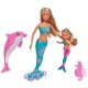 Set Simba Steffi Love Mermaid Friends papusa 29 cm papusa 12 cm delfin si accesorii