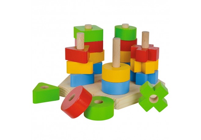 Jucarie din lemn Eichhorn Stacking Toy