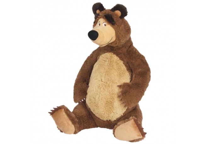 Jucarie de plus Simba Masha and the Bear Bean Bag Bear sezand 25 cm