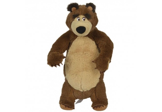 Jucarie de plus Simba Masha and the Bear Bean Bag Bear in picioare 25 cm