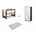 Mobilier Klups Teddy with stars wenge 3