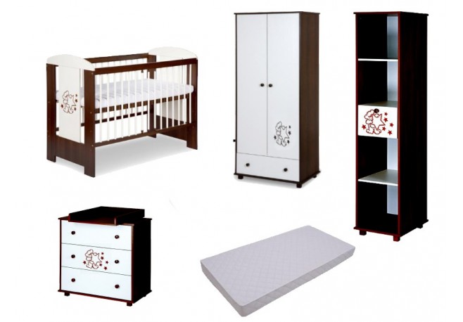 Mobilier Klups Teddy with stars wenge 1