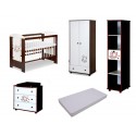Mobilier Klups Teddy with stars wenge 1
