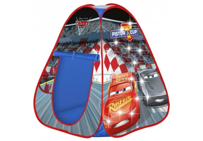 Cort de joaca John Cars cu lumini 85x85x95 cm
