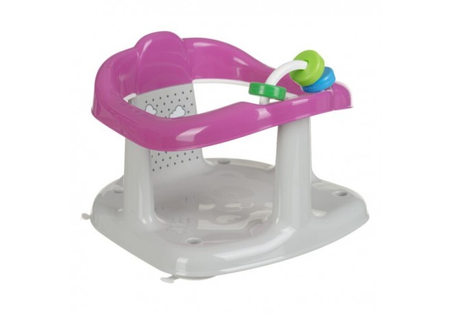 Scaun de baie bebelusi Panda Grey-Pink