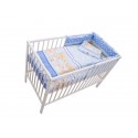 Lenjerie MyKids Teddy Hug Blue M2 4+1 Piese 140x70