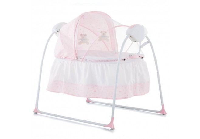 Patut si leagan electric Chipolino Rock-a-bye pink