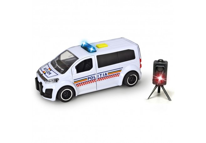 Masina de politie Dickie Toys Citroen SpaceTourer cu radar de viteza