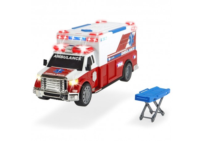 Masina ambulanta Dickie Toys Ambulance DT-375 cu accesorii
