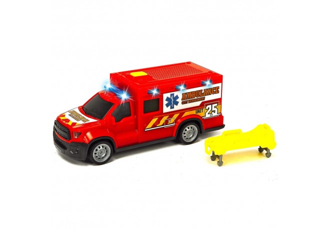 Masina ambulanta Dickie Toys City Ambulance Unit 25 cu accesorii
