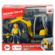 Excavator Dickie Toys Playlife Excavator Set cu figurina si accesorii