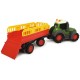 Tractor Dickie Toys Happy Fendt Animal Trailer cu remorca si figurina