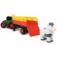 Tractor Dickie Toys Happy Fendt Animal Trailer cu remorca si figurina